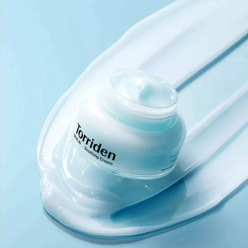 کرم مرطوب کننده و تسکین دهنده هیالورونیک اسید توریدن Torriden Dive In Soothing Cream 100Ml