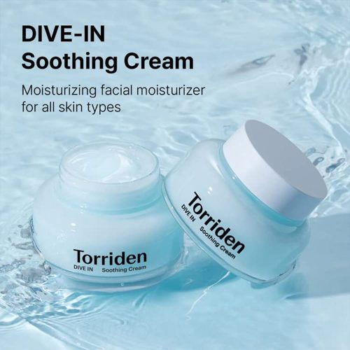 کرم مرطوب کننده و تسکین دهنده هیالورونیک اسید توریدن Torriden Dive In Soothing Cream 100Ml