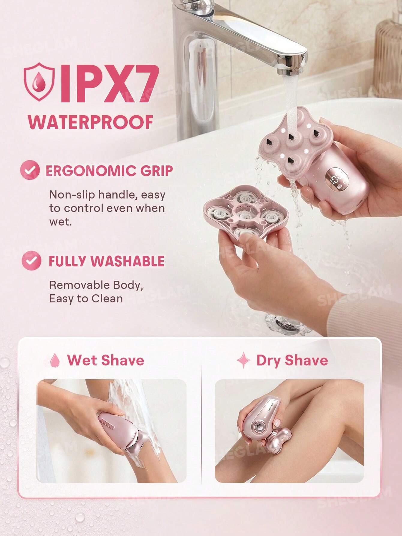 شیور 5 کاره بانوان شیگلم Sheglam مدل Smooth Moves 5D Flash Electric Shever
